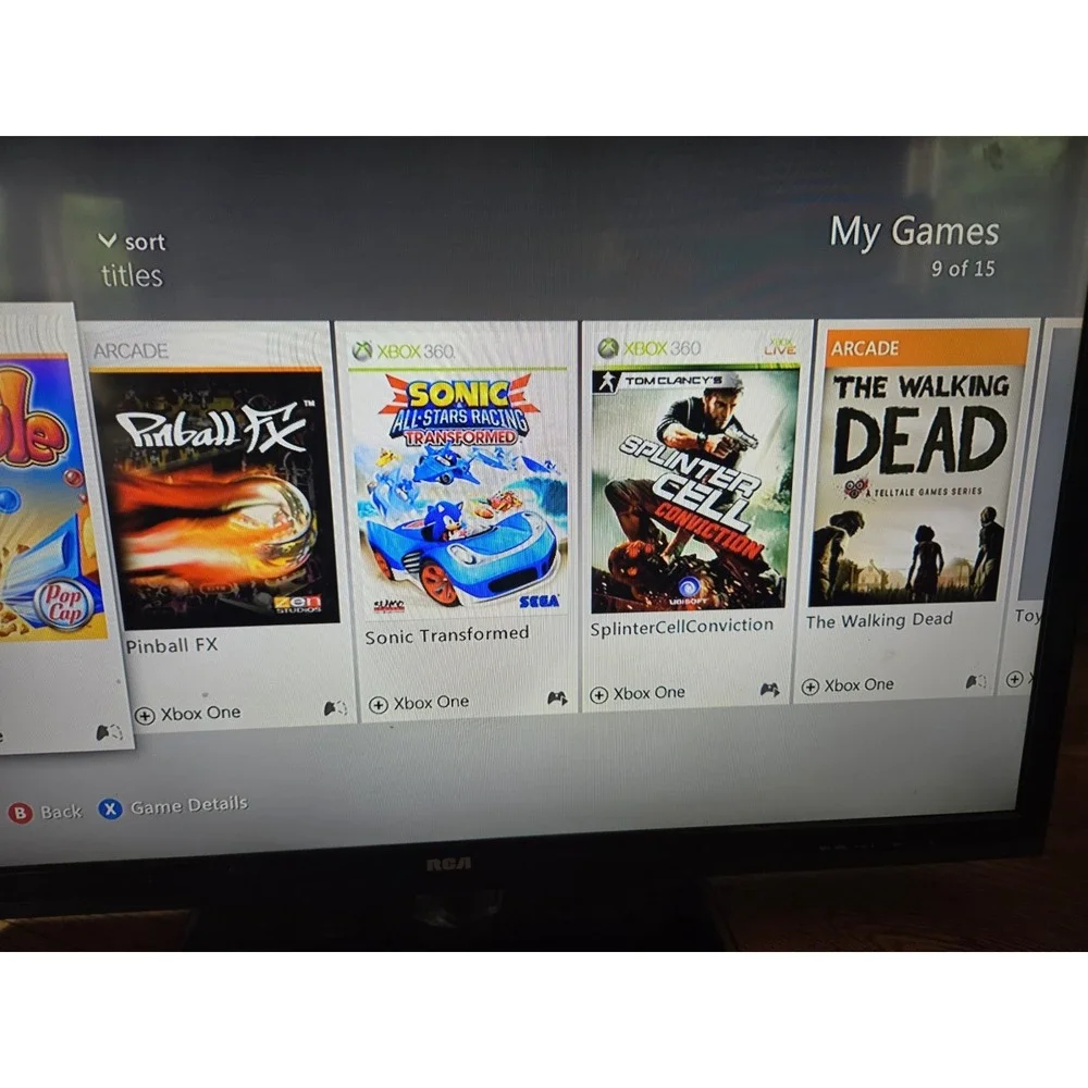 Microsoft Xbox 360 S 1439 250GB 1 Controller Lots Of Games Power&HDMI